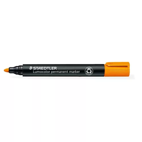Alkoholos marker, 2 mm, kúpos, STAEDTLER "Lumocolor® 352", narancssárga