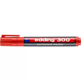   Alkoholos marker, 1,5-3 mm, kúpos, EDDING "300", piros