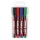 Alkoholos marker készlet, 1,5-3 mm, kúpos, EDDING "300", 4 különböző szín