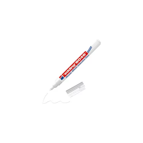 Alkoholos marker, 1-3 mm, kúpos, ipari, EDDING "8046", fehér