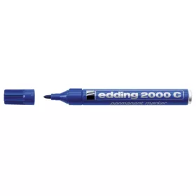   Alkoholos marker, 1,5-3 mm, kúpos, EDDING "2000", kék
