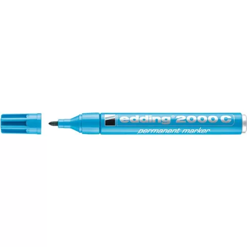 Alkoholos marker, 1,5-3 mm, kúpos, EDDING "2000", világoskék