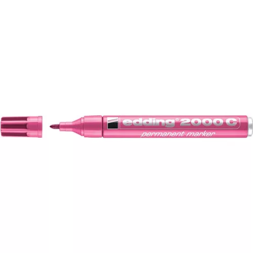 Alkoholos marker, 1,5-3 mm, kúpos, EDDING "2000", rózsaszín