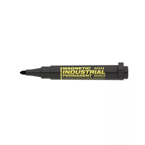 Alkoholos marker, ipari, 1-3 mm, kúpos, mágnessel, ICO "Magnetic industrial permanent 11 XXL", fekete