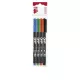 Alkoholos marker készlet, OHP, 2-3 mm, B, ICO, 4 különböző szín