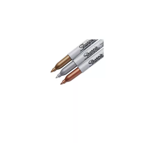 Alkoholos marker készlet, 1,4 mm, kúpos, SHARPIE "Metallic", 3 különböző szín