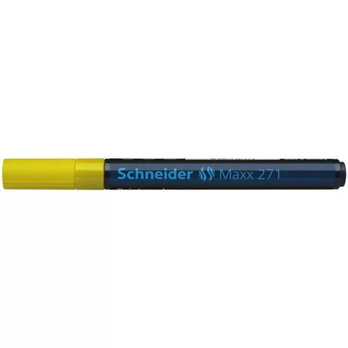 Lakkmarker, 1-2 mm, SCHNEIDER "Maxx 271", sárga