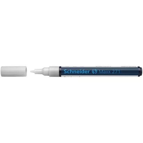 Lakkmarker, 1-2 mm, SCHNEIDER "Maxx 271", fehér