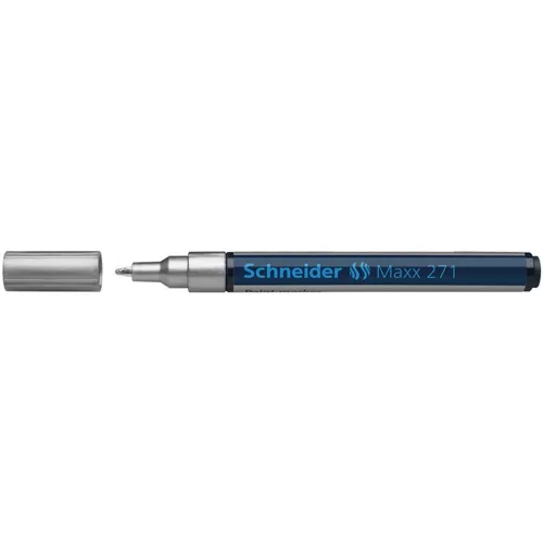 Lakkmarker, 1-2 mm, SCHNEIDER "Maxx 271", ezüst