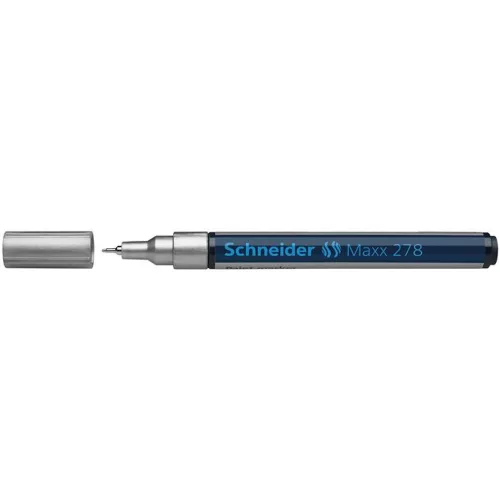 Lakkmarker, 0,8 mm, SCHNEIDER "Maxx 278", ezüst