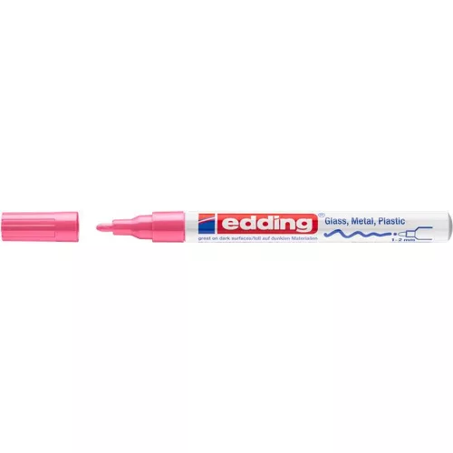Lakkmarker, 1-2 mm, EDDING "751", rózsaszín