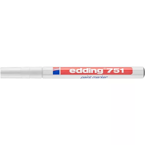 Lakkmarker, 1-2 mm, EDDING "751", fehér
