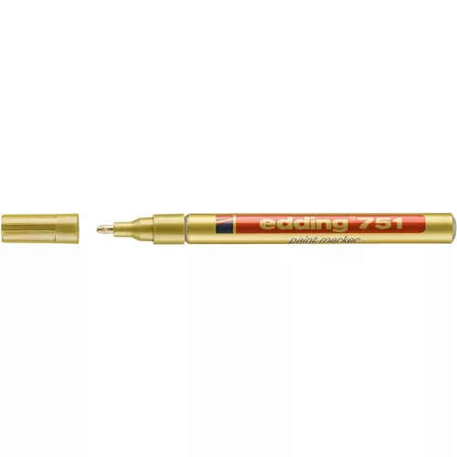 Lakkmarker, 1-2 mm, EDDING "751", arany