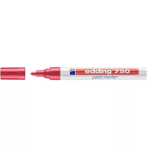 Lakkmarker, 2-4 mm, EDDING "750", piros