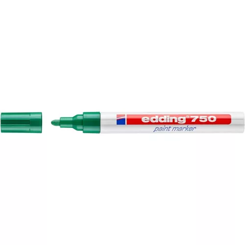 Lakkmarker, 2-4 mm, EDDING "750", zöld