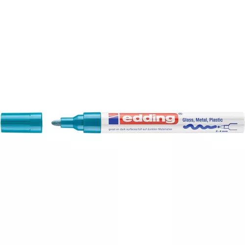 Lakkmarker, 2-4 mm, EDDING "750", világoskék