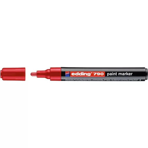 Lakkmarker, 2-3 mm, EDDING "790", piros