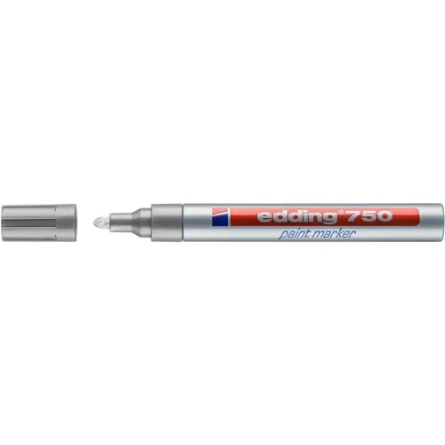 Lakkmarker, 2-4 mm, EDDING "750", ezüst
