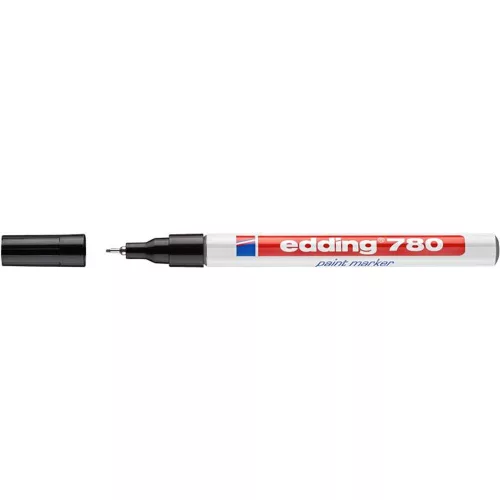 Lakkmarker, 0,8 mm, EDDING "780", fekete