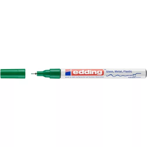 Lakkmarker, 0,8 mm, EDDING "780", zöld
