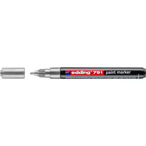 Lakkmarker, 1-2 mm, EDDING "791", ezüst
