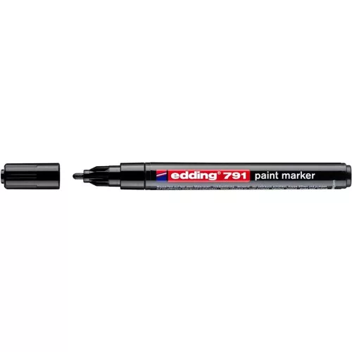 Lakkmarker, 1-2 mm, EDDING "791", fekete