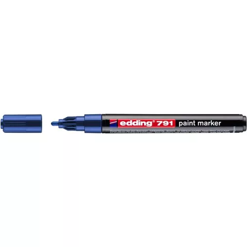 Lakkmarker, 1-2 mm, EDDING "791", kék