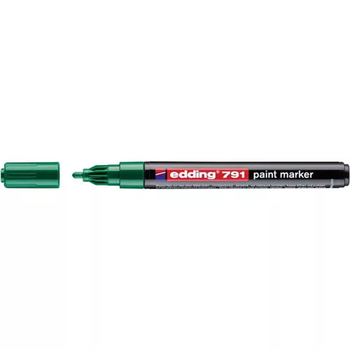 Lakkmarker, 1-2 mm, EDDING "791", zöld