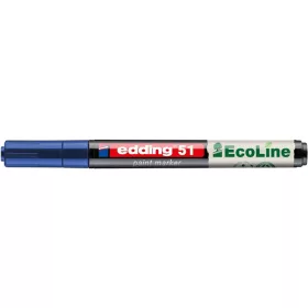 Lakkmarker, 1-2 mm, EDDING "51", kék