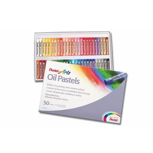 Olajpasztell kréta, PENTEL, "Arts", 50 különböző szín