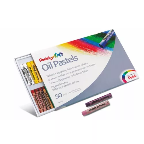 Olajpasztell kréta, PENTEL, "Arts", 50 különböző szín
