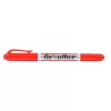 Alkoholos marker, 0,4/1,0 mm, kúpos, kétvégű, FLEXOFFICE "PM01", piros