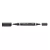 Alkoholos marker, 0,6/1,5 mm, kúpos, kétvégű, STAEDTLER "Lumocolor® duo 348", fekete