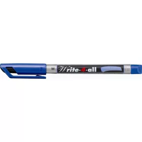   Alkoholos marker, 1 mm, kúpos, STABILO "Write-4-all", kék