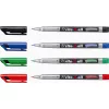 Alkoholos marker, 0,4 mm, kúpos, STABILO "Write-4-all", piros