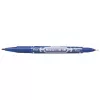 Alkoholos marker, 0,5/1,0 mm, kétvégű, ZEBRA "Mckie Extra Fine", kék