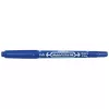 Alkoholos marker, 0,5/1,0 mm, kétvégű, ZEBRA "Mckie Extra Fine", kék
