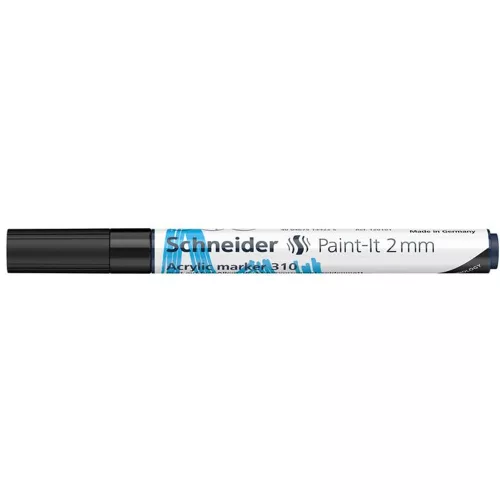 Dekormarker, akril, 2 mm, SCHNEIDER "Paint-It 310", fekete