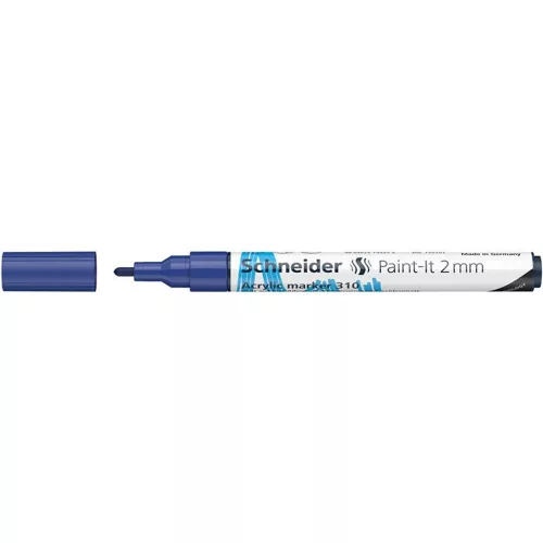 Dekormarker, akril, 2 mm, SCHNEIDER "Paint-It 310", kék