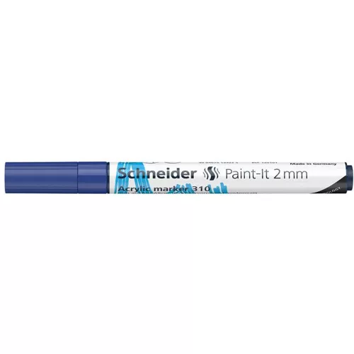Dekormarker, akril, 2 mm, SCHNEIDER "Paint-It 310", kék