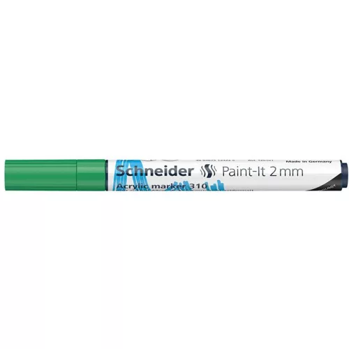 Dekormarker, akril, 2 mm, SCHNEIDER "Paint-It 310", zöld