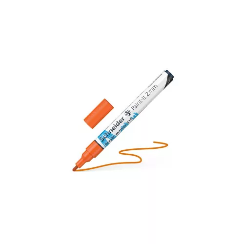 Dekormarker, akril, 2 mm, SCHNEIDER "Paint-It 310", narancssárga