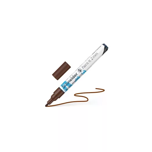 Dekormarker, akril, 2 mm, SCHNEIDER "Paint-It 310", barna