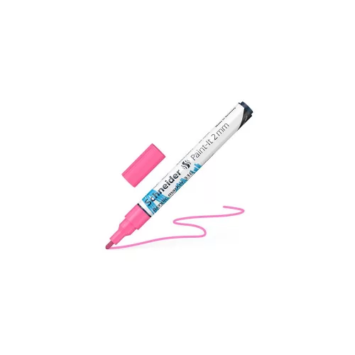 Dekormarker, akril, 2 mm, SCHNEIDER "Paint-It 310", rózsaszín