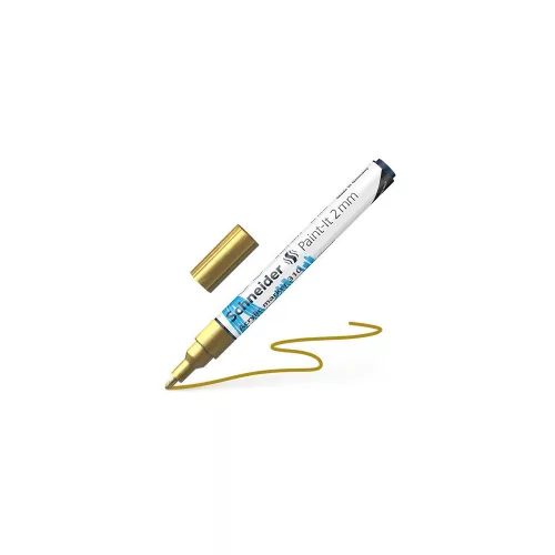 Dekormarker, akril, 2 mm, SCHNEIDER "Paint-It 310", arany