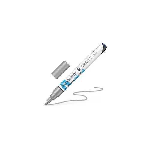 Dekormarker, akril, 2 mm, SCHNEIDER "Paint-It 310", ezüst