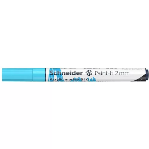 Dekormarker, akril, 2 mm, SCHNEIDER "Paint-It 310", pasztellkék