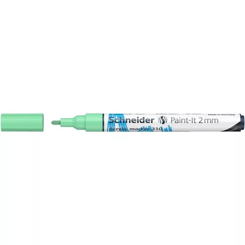 Dekormarker, akril, 2 mm, SCHNEIDER "Paint-It 310", pasztellzöld