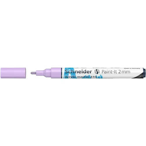 Dekormarker, akril, 2 mm, SCHNEIDER "Paint-It 310", pasztell-lila
