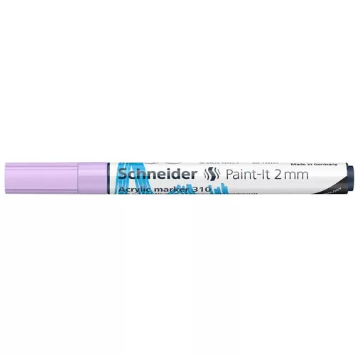Dekormarker, akril, 2 mm, SCHNEIDER "Paint-It 310", pasztell-lila